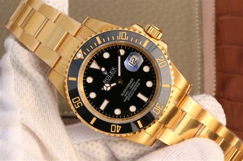 rolex submariner yellow gold replica